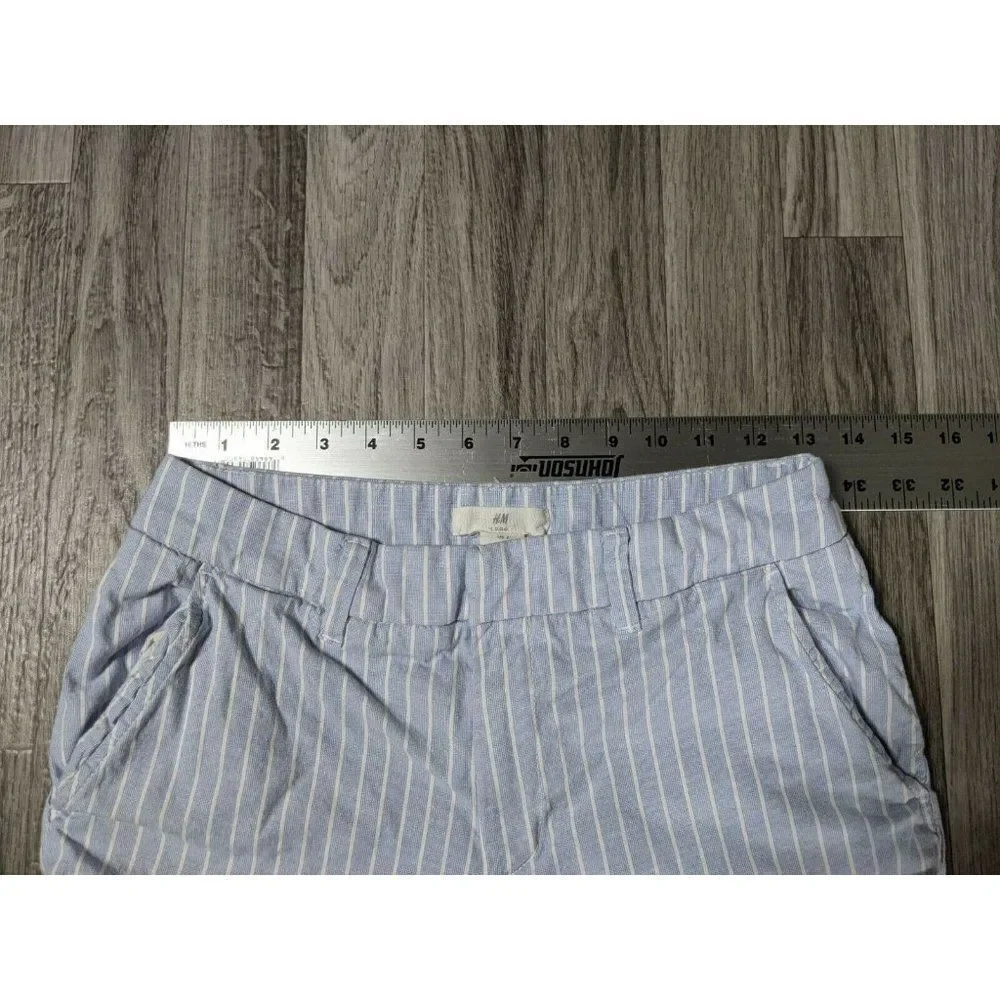 (3/$27)‎ H&M L.O.G.G. Cuffed Striped Shorts